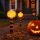 Napelemes töklámpás 21,5 cm – leszúrható Halloween kerti lámpa, 1 LED