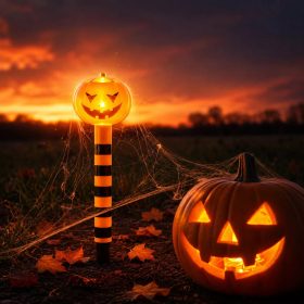   Napelemes töklámpás 21,5 cm – leszúrható Halloween kerti lámpa, 1 LED