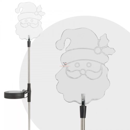 Napelemes Mikulás lámpa 84 cm – RGB LED-es karácsonyi kerti dekoráció
