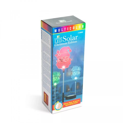 Napelemes Mikulás lámpa 84 cm – RGB LED-es karácsonyi kerti dekoráció