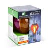 Napelemes hőlégballon lámpa 37 cm – függeszthető, 12 LED-es lánghatással