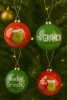 Premium GRINCH karácsonyfadísz szett 75 mm – 4 db