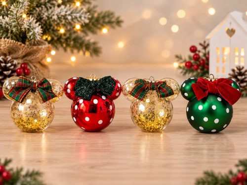  Disney Mickey és Minnie egér karácsonyfadísz szett