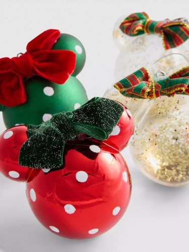 Disney Mickey és Minnie egér karácsonyfadísz szett