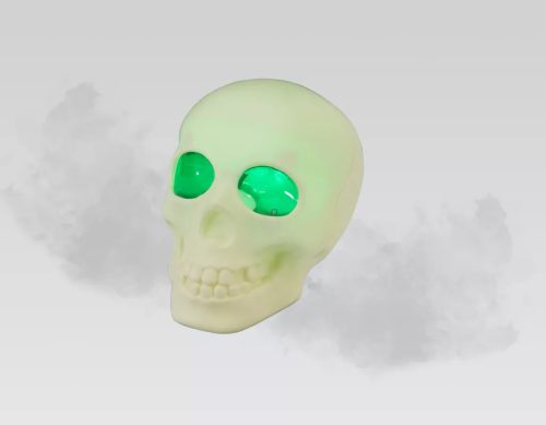 Halloween párásító koponya vagy üst – USB-C, fényhatással