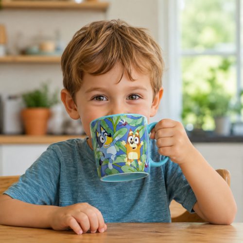 Bluey műanyag bögre 390 ml – mikrózható gyerekbögre