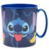 Stitch mikrózható műanyag bögre 390 ml – kék