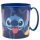 Stitch mikrózható műanyag bögre 390 ml – kék
