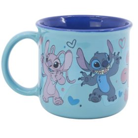   Stitch & Angel kerámia reggeliző bögre 350ML ajándék dobozban 