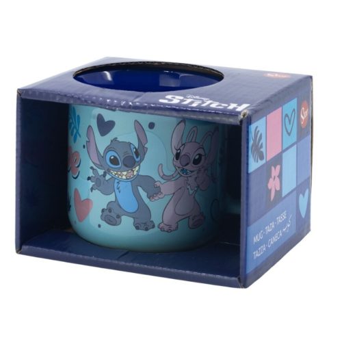 Stitch & Angel kerámia reggeliző bögre 350ML ajándék dobozban 