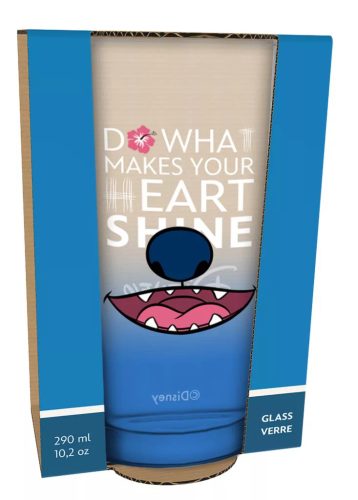 Stitch prémium üvegpohár 290 ml – Disney Stitch pohár