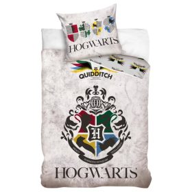   Harry Potter Hogwarts Prémium Ágyneműhuzat Garnitúra – 100% Pamut, 140x200 + 60x70 cm