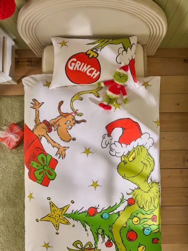 A Grincs Grinchmas ágyneműhuzat 140x200 cm – 100% pamut