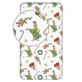 A Grincs Grinchmas gumis lepedő 90x200 cm – 100% pamut