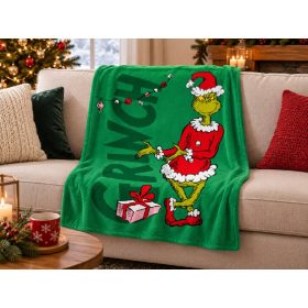 A Grincs Merry Presents mikroflanel takaró 100×150 cm