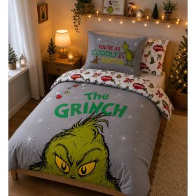   Grincs ágyneműhuzat 140x200 cm – Cuddly The Grinch ágynemű
