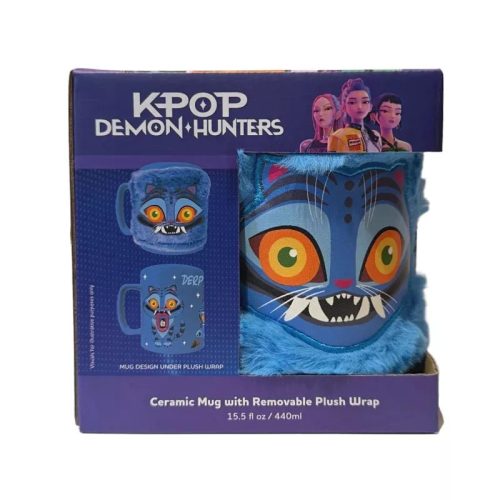 K-pop Démonvadászok Derpy porcelán bögre levehető plüss borítással, 440 ml