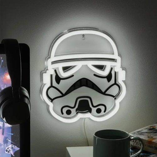 Star Wars Stormtrooper LED neon lámpa 25 cm – falra szerelhető