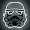 Star Wars Stormtrooper LED neon lámpa 25 cm – falra szerelhető
