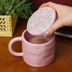   Harry Potter Happee Birthdae torta formájú kerámia bögre fedéllel 400 ml