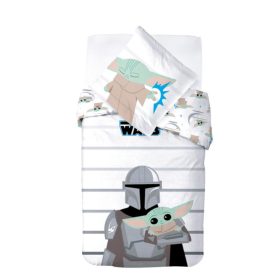   Csillagok Háborúja Baba YODA 100% pamut ágyneműgarnitúra 140x200cm ágyneműhuzat + 70x90cm párnahuzat