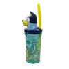 Bluey 3D szívószálas gyerek pohár 360 ml – BPA-mentes