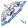 Disney Stitch félautomata esernyő - 74cm - Átlátszó