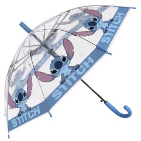 Disney Stitch félautomata esernyő - 74cm - Átlátszó