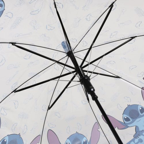 Disney Stitch félautomata esernyő - 74cm - Átlátszó