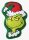 Grincs Green Smile formapárna – The Grinch díszpárna 36x23 cm