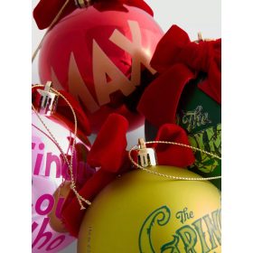   Grinch karácsonyi gömb szett – 4 db-os díszgömb készlet