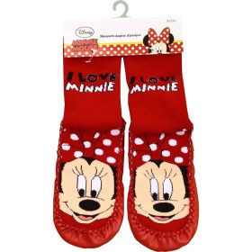   Disney Minnie Egér csúszásgátlós gyerek zokni – bézs talpú, 31–34
