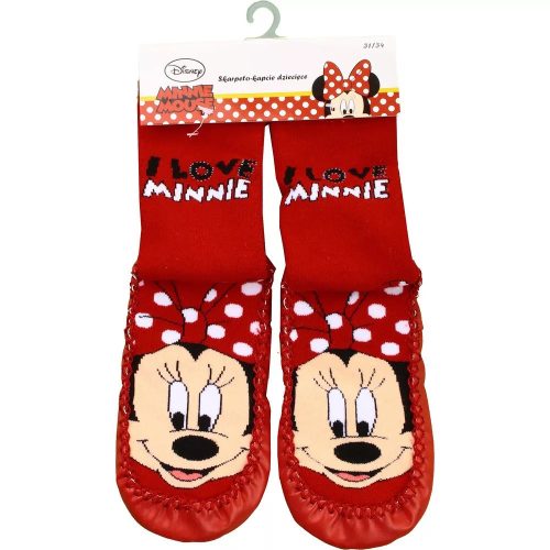 Disney Minnie Egér csúszásgátlós gyerek zokni – bézs talpú, 31–34