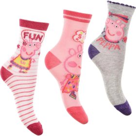   Peppa Pig zokni szett – 3 pár gyermek zokni, 31–34 méret