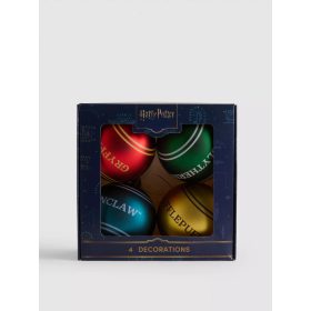   Harry Potter karácsonyi gömb szett – 4 db-os Roxfort ház színei